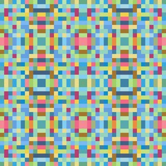 seamless pixel pattern mosaic. abstract background with squares can be used for wallpaper, fabric, textile or clothing design.