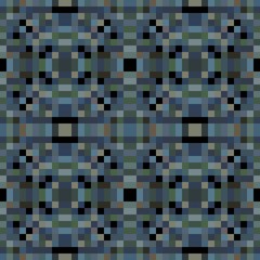 seamless pixel pattern mosaic. abstract background with squares can be used for wallpaper, fabric, textile or clothing design.