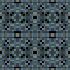 seamless pixel pattern mosaic. abstract background with squares can be used for wallpaper, fabric, textile or clothing design.