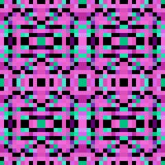 seamless pixel pattern mosaic. abstract background with squares can be used for wallpaper, fabric, textile or clothing design.
