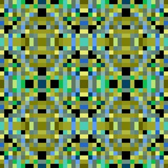 seamless pixel pattern mosaic. abstract background with squares can be used for wallpaper, fabric, textile or clothing design.