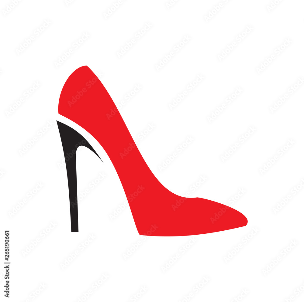 Poster shoe icon on background for graphic and web design. simple vector sign. internet concept symbol for 
