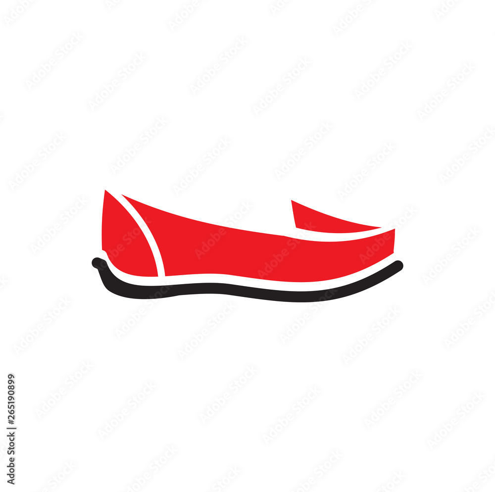 Poster shoe icon on background for graphic and web design. simple vector sign. internet concept symbol for 