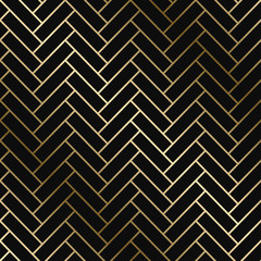 Vector geometric simple creative pattern - seamless luxury gold gradient design. Rich endless tile background