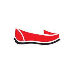 Shoe icon on background for graphic and web design. Simple vector sign. Internet concept symbol for website button or mobile app.
