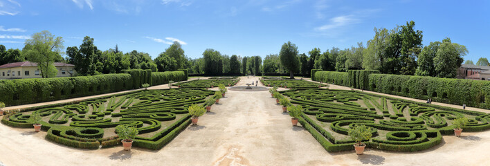 Reggia di Colorno con Palazzo Ducale in Italia, Colorno Royal Palace in Italy with the garden and...