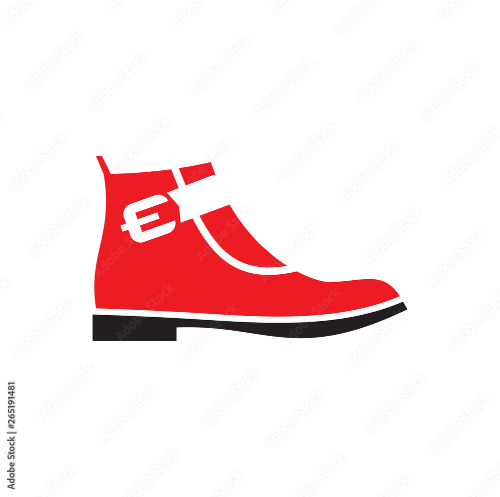 Poster shoe icon on background for graphic and web design. simple vector sign. internet concept symbol for 