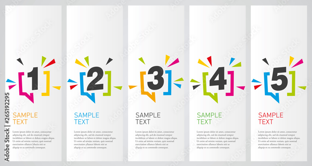 Canvas Prints colorful infographics design vector layout business success concept 1 2 3 4 5 option step