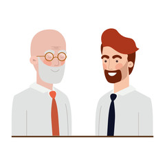 father with son avatar character