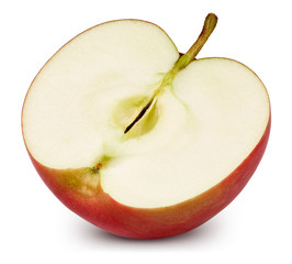 Red apple isolated on white