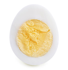 With egg isolated on white