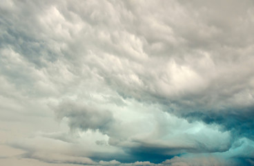 Sky-overlays. Dramatic sky and bad weather with dark clouds.