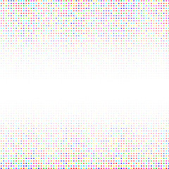 White background with multicolored points          