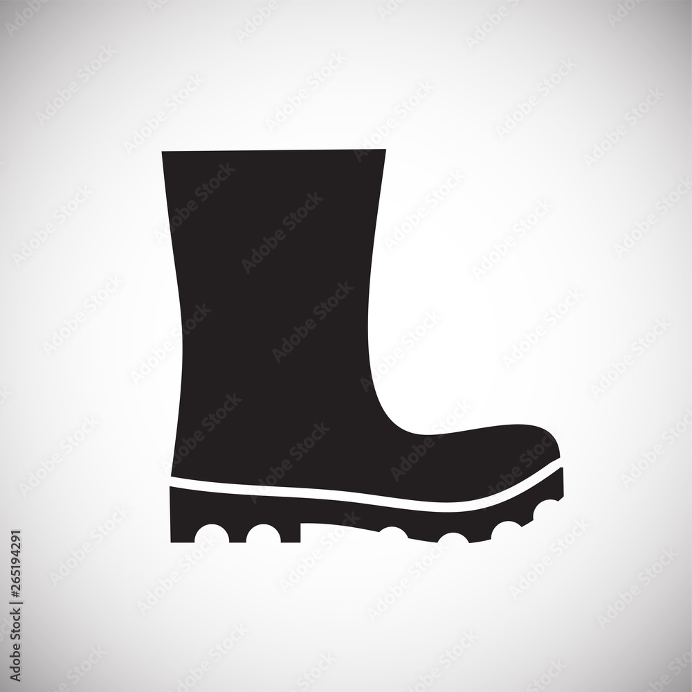 Poster shoe icon on background for graphic and web design. simple vector sign. internet concept symbol for 