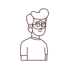 cute grandfather avatar character