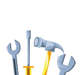 hammer with set tools