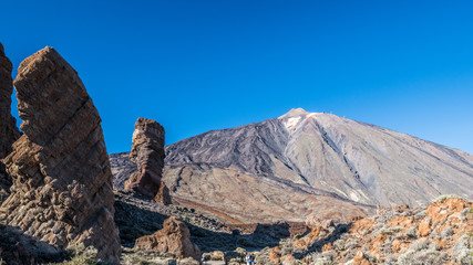 Fototapeta na wymiar Rocks on the background of Teide volcano