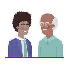 father with son avatar character