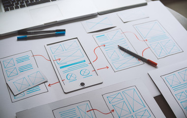 ux Graphic designer creative  sketch planning application process development prototype wireframe...
