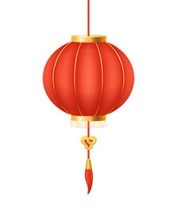 Obraz premium Realistic 3d Detailed Chinese Round Red Lantern. Vector