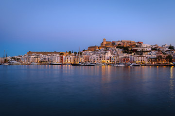 Fototapeta na wymiar Dalt Vila (Old Town) of Eivissa, Ibiza island, Spain