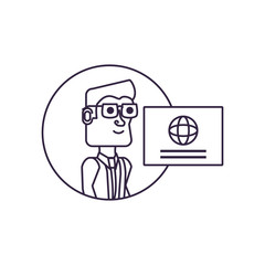 businessman elegant with credit card