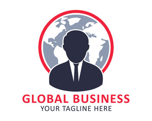 Global Business Logo. Editable vector EPS.
