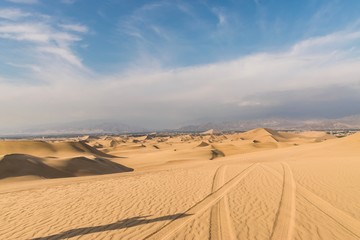 Sand Boardin in Sand Dunes