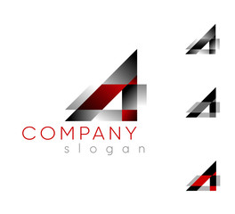 A letter Logo concept. emblem design template. Graphic Alphabet Symbol for Corporate Business Identity. Creative Vector illustration