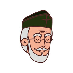 Obraz premium veteran head avatar character
