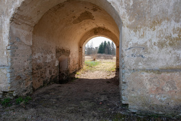 Fototapeta premium old tunnel of stone