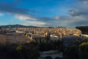 Fototapeta na wymiar Barcelona from the National palace.