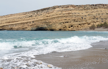 Küste bei Matala, Kreta