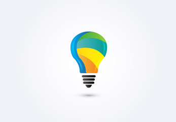 Obraz premium Bulb light idea logo.