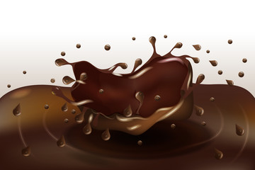 Chocolate splash background