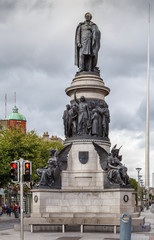 Fototapeta na wymiar O'Connell Monument, Dublin, Ireland