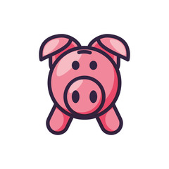 piggy bank isolated icon
