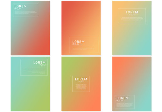 Flyer with Bright Gradient Background