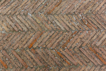old brick pavement texture