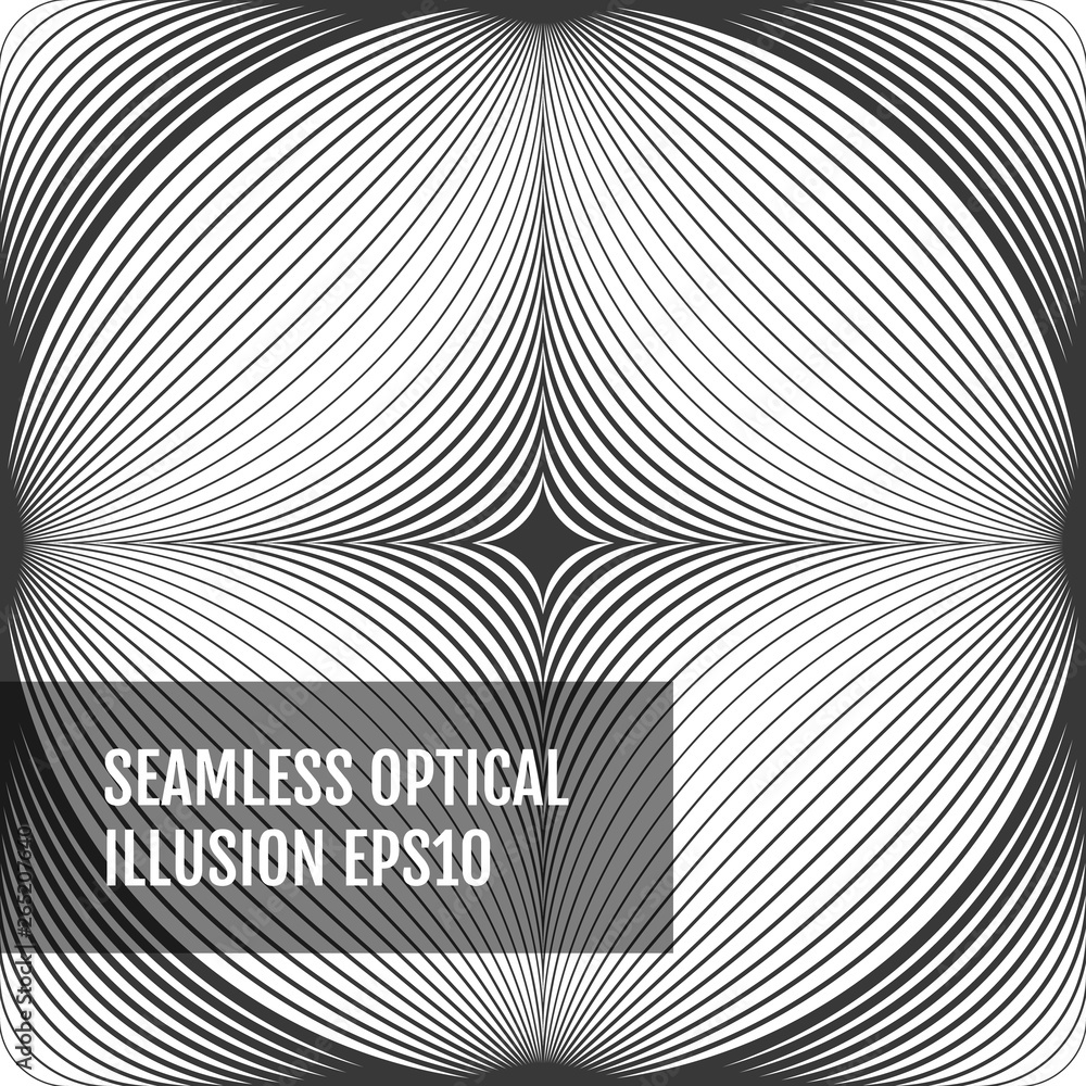 Poster circles seamless pattern. ordered shapes create a hypnotic effect.