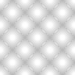 Circles seamless pattern. Ordered shapes create a hypnotic effect.
