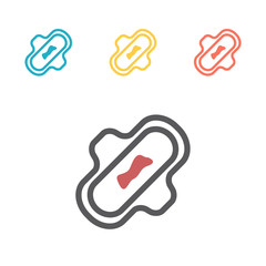 sanitary towel and pad. Vector sign for web graphic