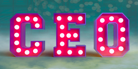 ceo light in a blurred background