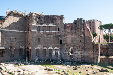Fototapeta na wymiar Imperial forum of Emperor Augustus. Rome . Italy .