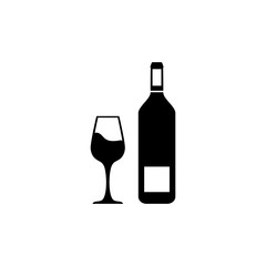 Wine icon Vector Illustration on the white background