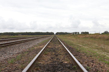 Fototapeta premium railway in the countryside