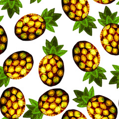 pineapple pattern, tropical print