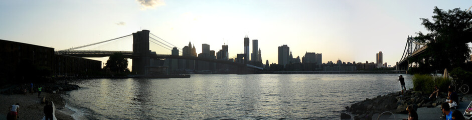 Fototapeta na wymiar skyline new york city at night
