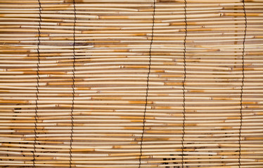Shade made of bamboo sticks
