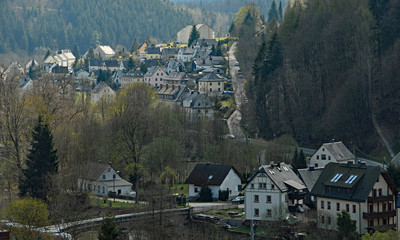 Fototapeta na wymiar Stadt Schönfels